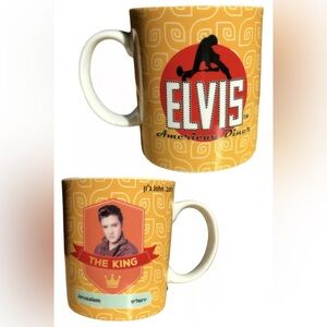 ELVIS PRESLEY Jerusalem Israel Tour AMERICAN DINER Soup Coffee Tea Cup Mug Rare